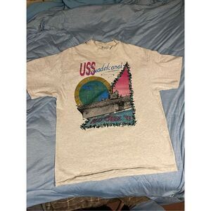 USS Guadalcanal Navy Ship MED Cruise ‘93 The Final Cruise Vintage Tshirt L